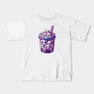 Bubble Tea Skulls Kids T-Shirt